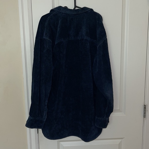 Navy Blue Corduroy Button-up/Jacket - Picture 2 of 5